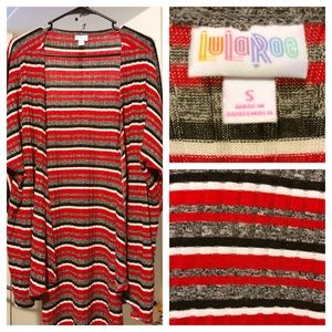 LulaRoe Striped Lindsay Kimono